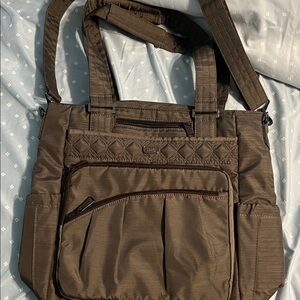 Lug Chocolate Quilted Tote Bag